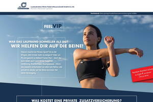 Vorschau  der Website feelVIP der Continental Versicherung.