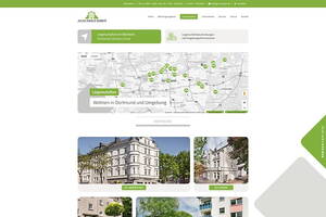 Darstellung der Übersicht über alle Liegenschaften auf der Website von Julius Ewald Schmitt.