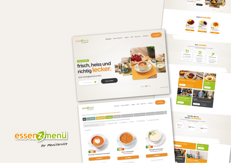 Teaserbild der Website von Essenz-menü.