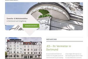 Darstellung der Homepage des Vermieters Julius Ewald Schmitt